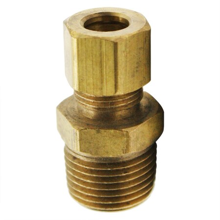 Thrifco Plumbing No. 68 5/16 Inch x 3/8 Inch Lead-Free Brass Compression MIP Adapte 4401357